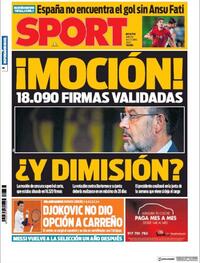 Portada Sport 2020-10-08