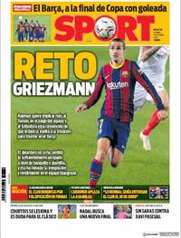 Portada Sport 2020-10-09