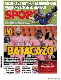 Portada Sport 2020-11-09