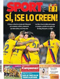 Portada Sport 2020-02-10