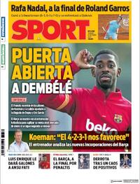 Portada Sport 2020-10-10