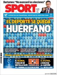 Portada Sport 2020-03-11