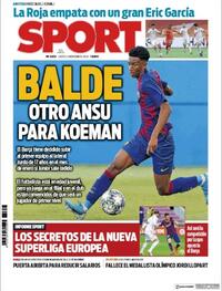 Portada Sport 2020-11-12