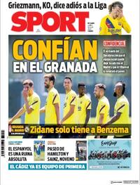 Portada Sport 2020-07-13