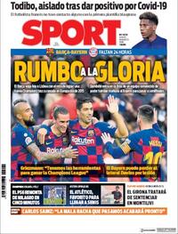 Portada Sport 2020-08-13