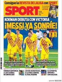 Portada Sport 2020-09-13
