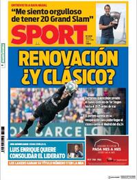 Portada Sport 2020-10-13