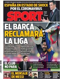 Portada Sport 2020-03-15