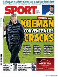 Portada Sport 2020-10-15