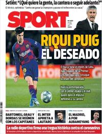 Portada Sport 2020-04-16