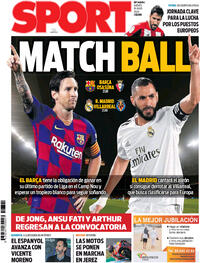 Portada Sport 2020-07-16