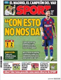 Portada Sport 2020-07-17