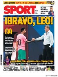 Portada Sport 2020-09-17