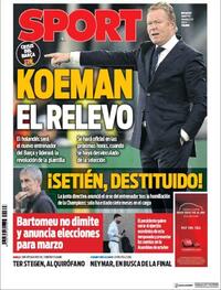 Portada Sport 2020-08-18