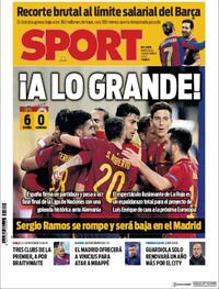 Portada Sport 2020-11-18