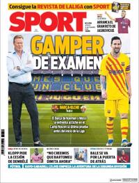 Portada Sport 2020-09-19