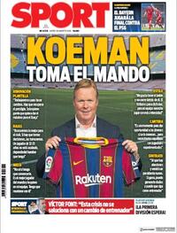 Portada Sport 2020-08-20