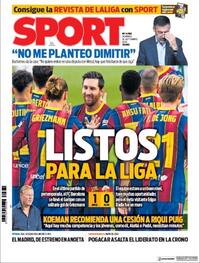 Portada Sport 2020-09-20