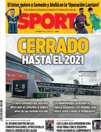 Portada Sport 2020-04-21