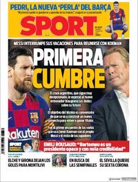 Portada Sport 2020-08-21