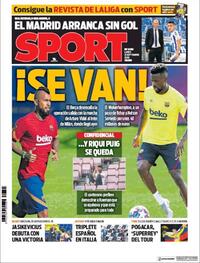 Portada Sport 2020-09-21