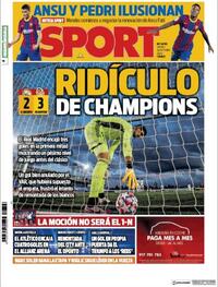 Portada Sport 2020-10-22