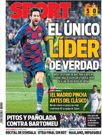 Portada Sport 2020-02-23