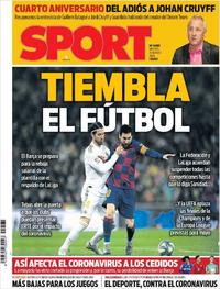 Portada Sport 2020-03-24