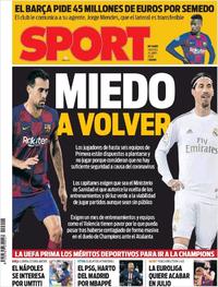 Portada Sport 2020-04-24