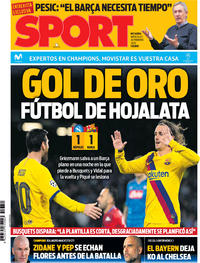 Portada Sport 2020-02-26