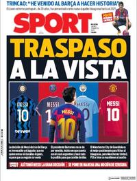 Portada Sport 2020-08-27