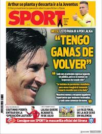 Portada Sport 2020-05-28
