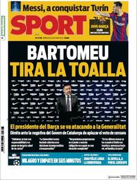 Portada Sport 2020-10-28