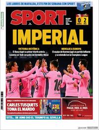 Portada Sport 2020-10-29