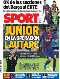 Portada Sport 2020-03-30