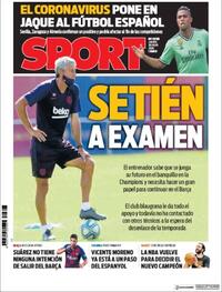 Portada Sport 2020-07-30
