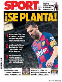 Portada Sport 2020-08-30