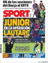 Portada Sport 2020-03-31
