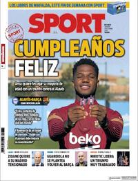 Portada Sport 2020-10-31