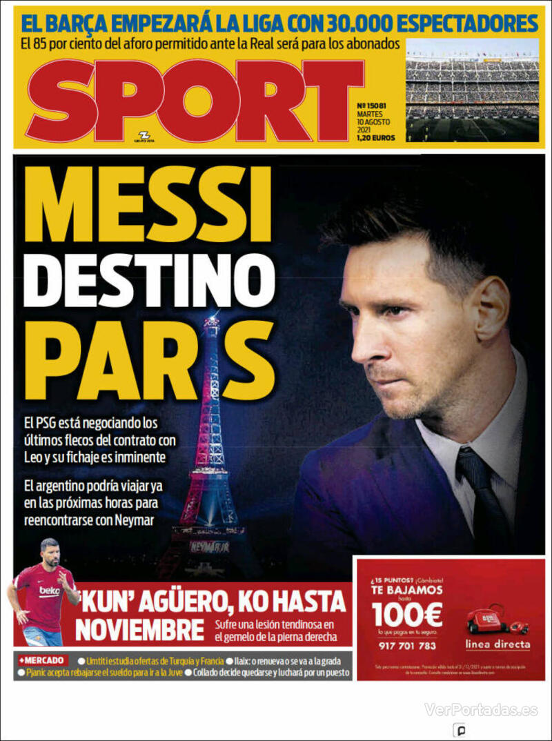 Portada Sport 2021-08-11