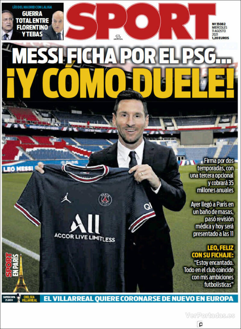 Portada Sport 2021-08-12