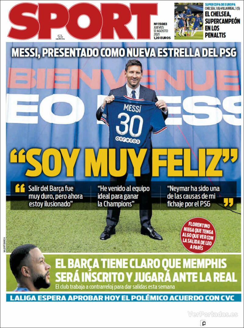 Portada Sport 2021-08-13