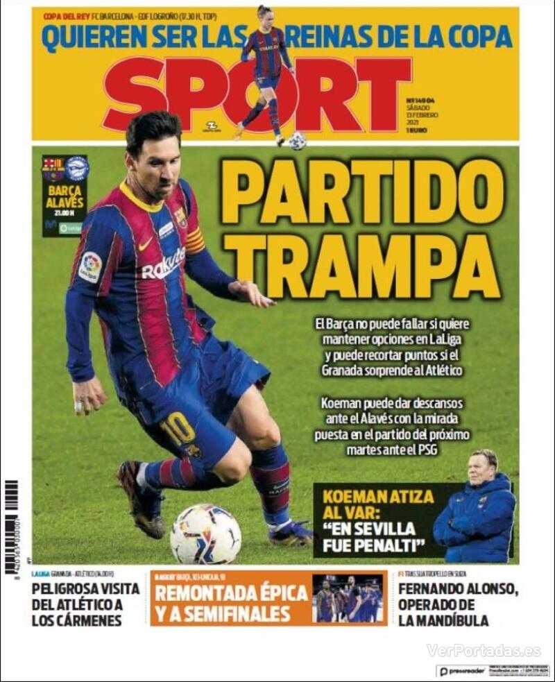 Portada Sport 2021-02-14