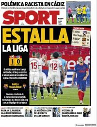 Portada Sport 2021-04-05