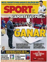 Portada Sport 2021-07-13