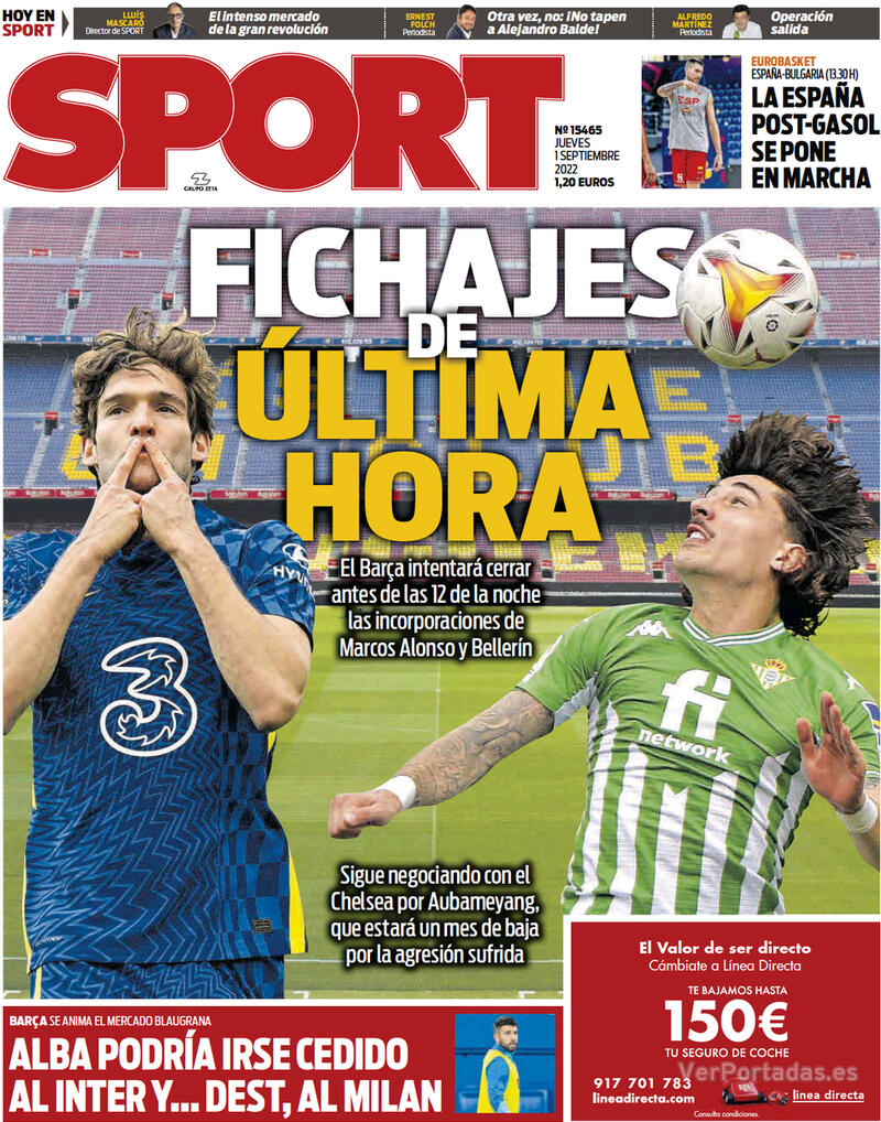 Portada Sport 2022-09-02