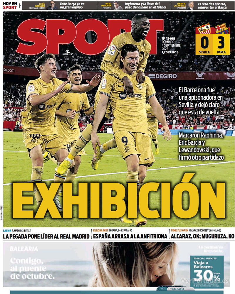 Portada Sport 2022-09-05