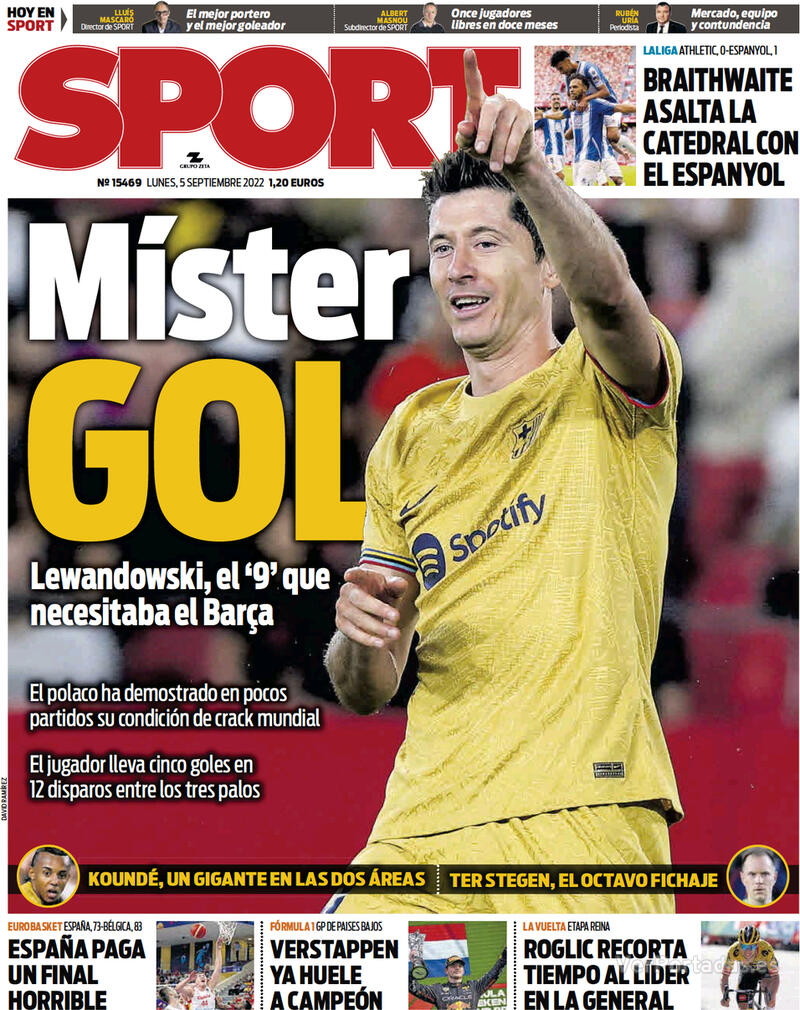 Portada Sport 2022-09-06