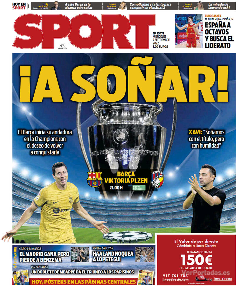 Portada Sport 2022-09-08