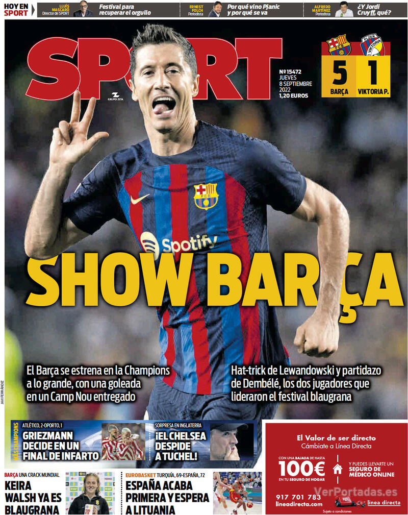 Portada Sport 2022-09-09